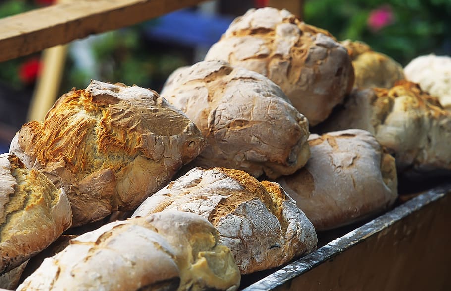 food, bread, delicious, rustic, cooking, freshness, food and drink HD wallpaper