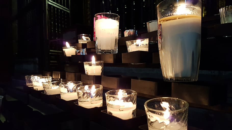 candles, light, flame, peace, celebration, night, decoration HD wallpaper