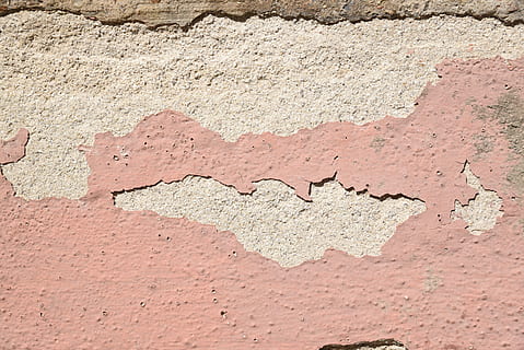 brown and gray concrete surface, old brick wall, plaster, structure HD wallpaper