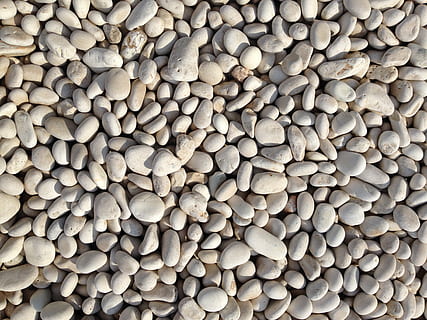 pebbles, white, texture, color, beach, stone, natural, summer HD wallpaper