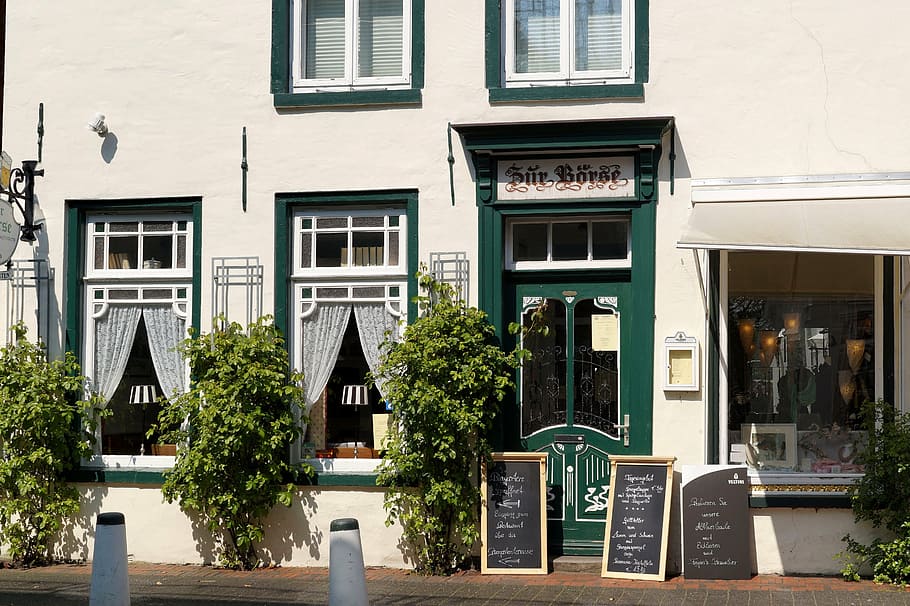 building, historically, restaurant, bistro, decorative, emden HD wallpaper