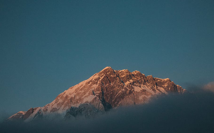 landscape photography of mountain, peak, summit, view, rocks HD wallpaper