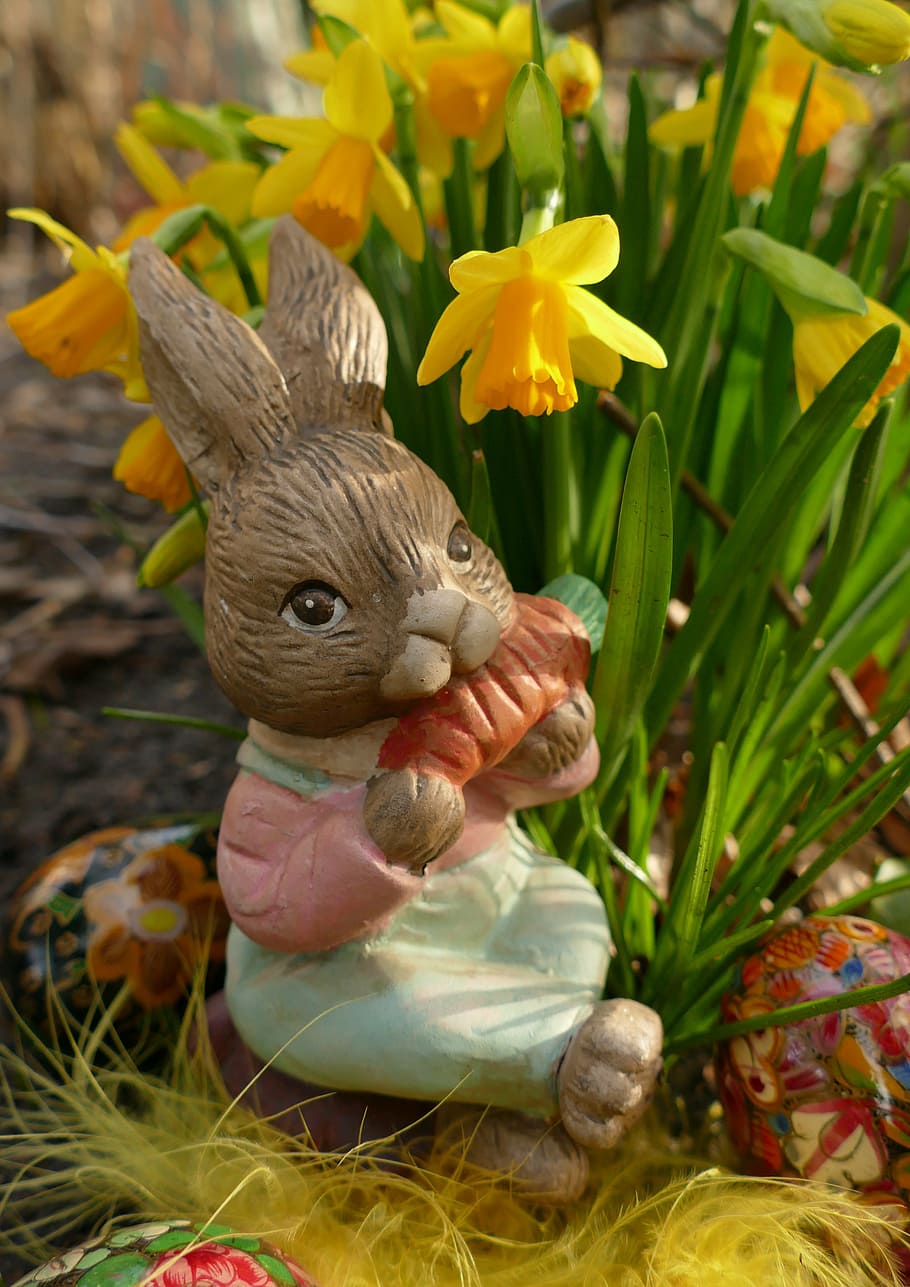 easter, easter bunny, hare, figure, funny, sweet, munchkins HD wallpaper