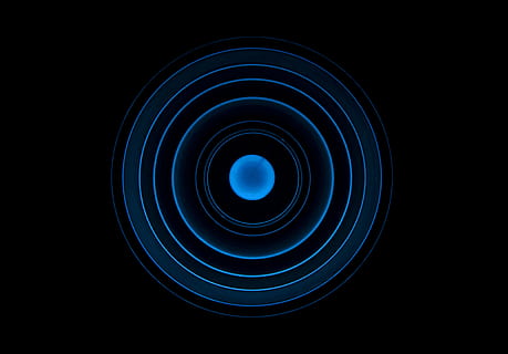 abstract, art, artistic, background, blue, circle, dark, design HD wallpaper
