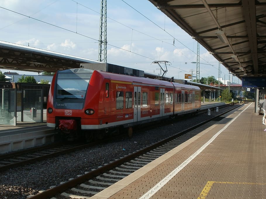 homburg, train station, platform, track, germany, commuting HD wallpaper