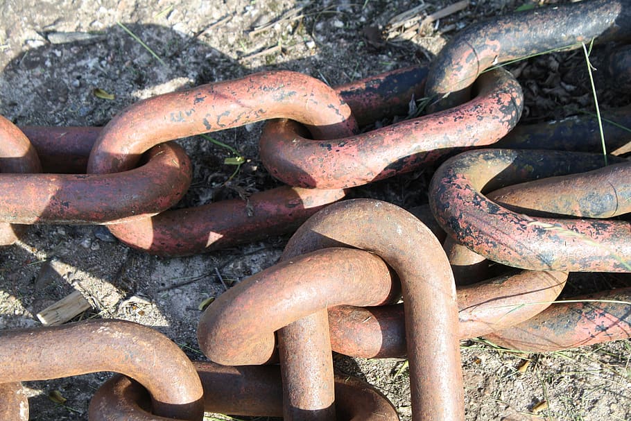Chain, Old, Metal, Members, Stainless, rusty, steel, iron - Metal HD wallpaper