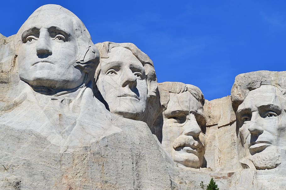 Mt. Rushmore, USA, Mount Rushmore, Monument, Washington, dakota, HD wallpaper