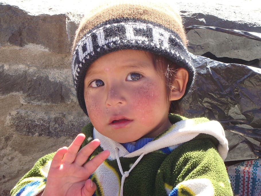 peru, boy, child, faces, watch, cute, sweet, waving, hat, real people HD wallpaper