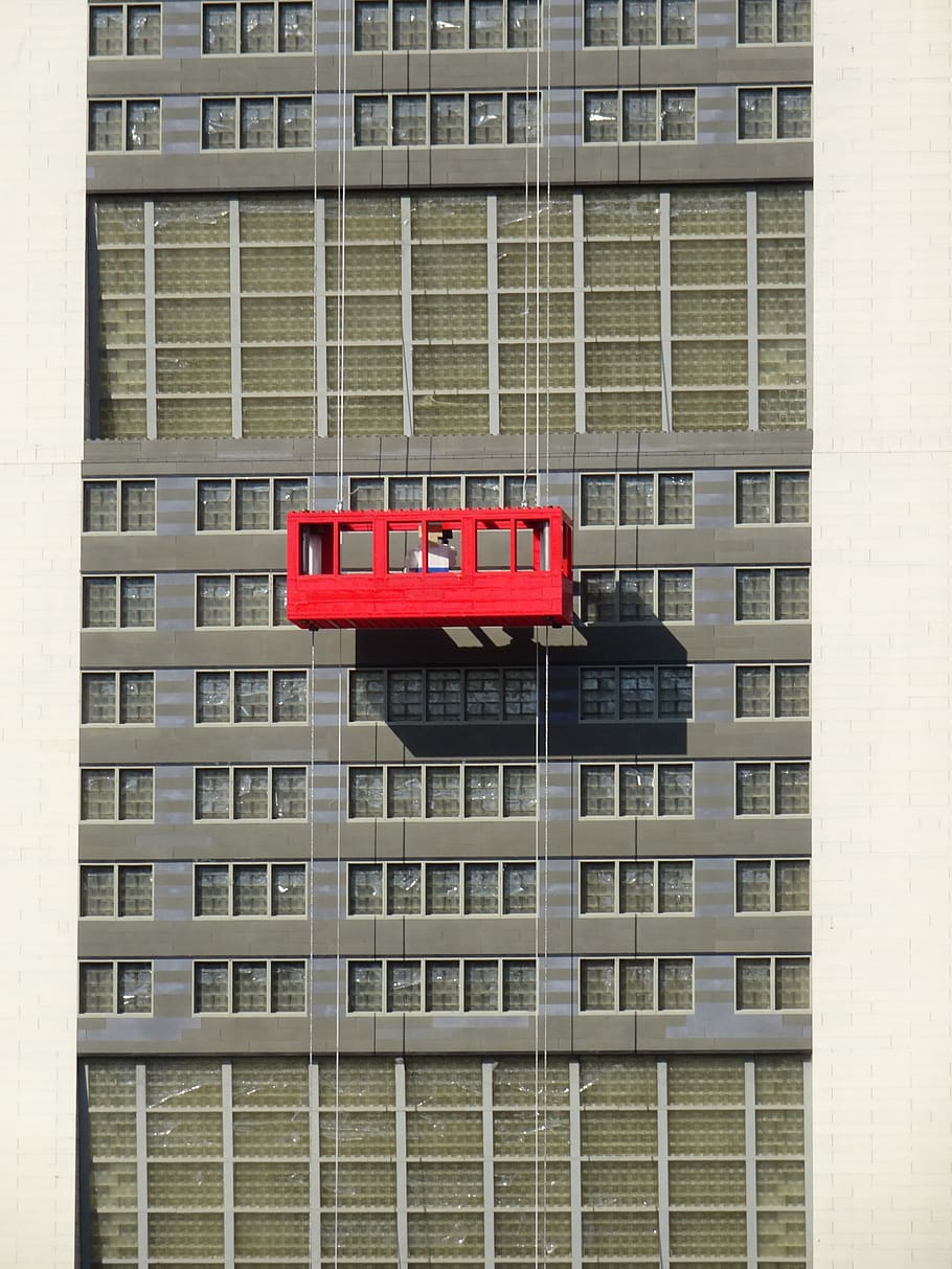 window cleaner, skyscraper, facade, architecture, workplace HD wallpaper