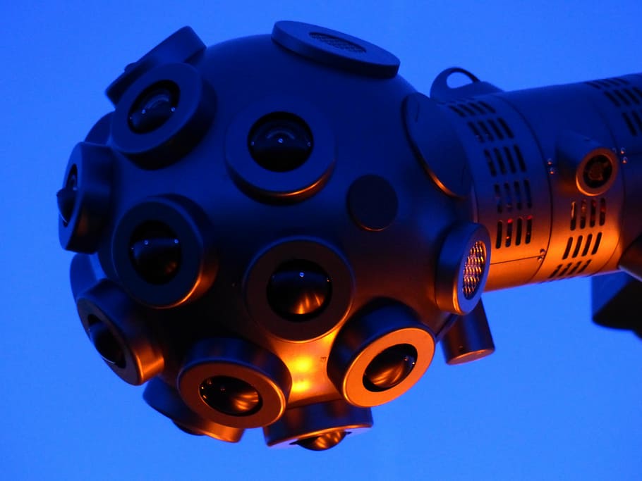 star projector, planetarium, machine, futuristic, blue, bright HD wallpaper