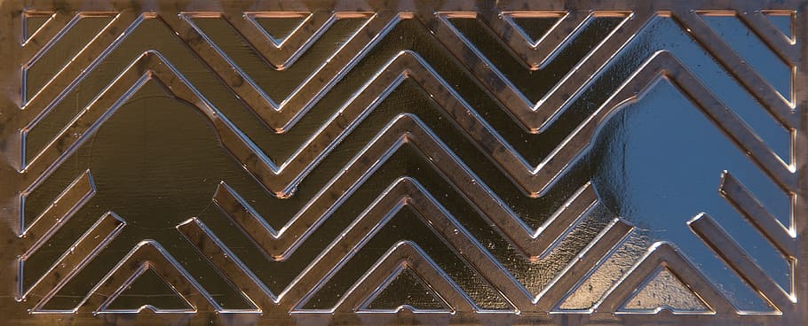 pattern, background, shiny, golden, geometric, chevrons, texture HD wallpaper