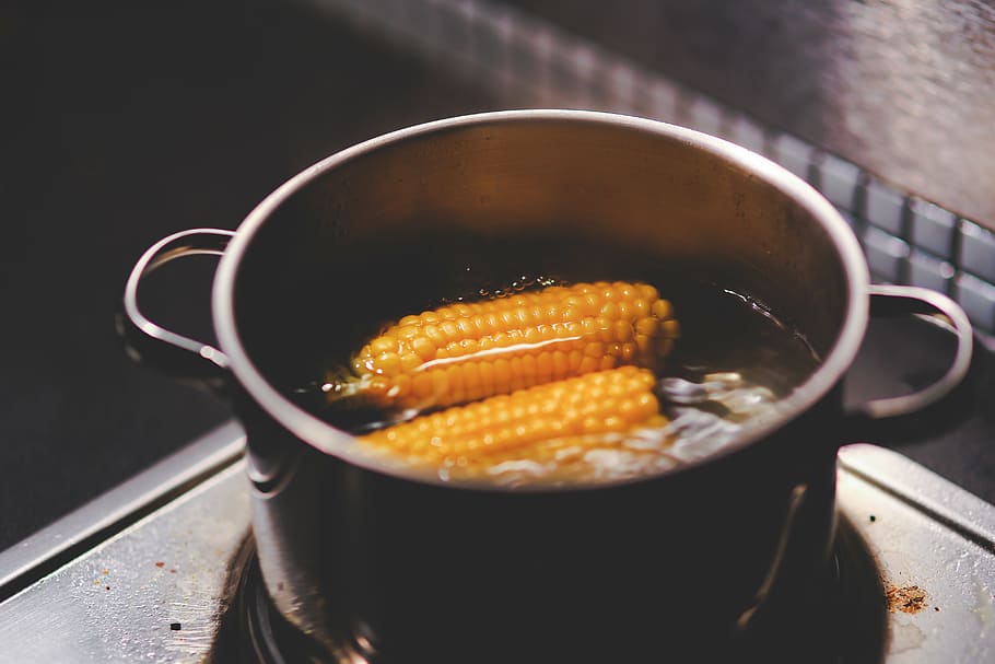 cooking, corn, food, kitchen, vegetable, yellow, food and drink HD wallpaper