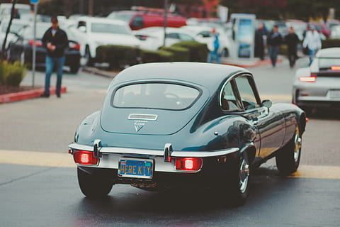 Classic Jaguar E-type, transport, car, street, transportation HD wallpaper