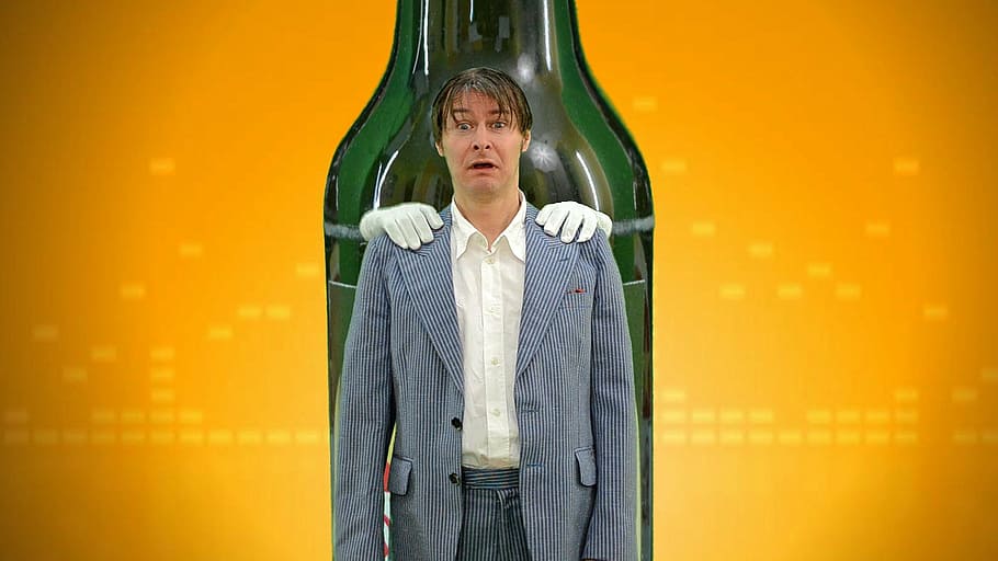 human, bottle, beer bottle, move, alcohol, caught, alcoholism HD wallpaper