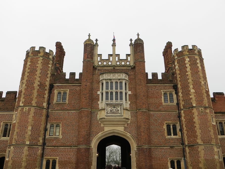 Hampton, Court, Palace, hampton court palace, architecture, HD wallpaper