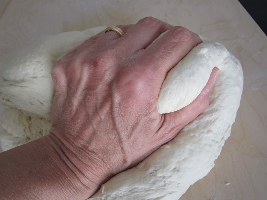 Dough, Hand, Knead, Bake, Bread, Craft, food, ingredients, work HD wallpaper