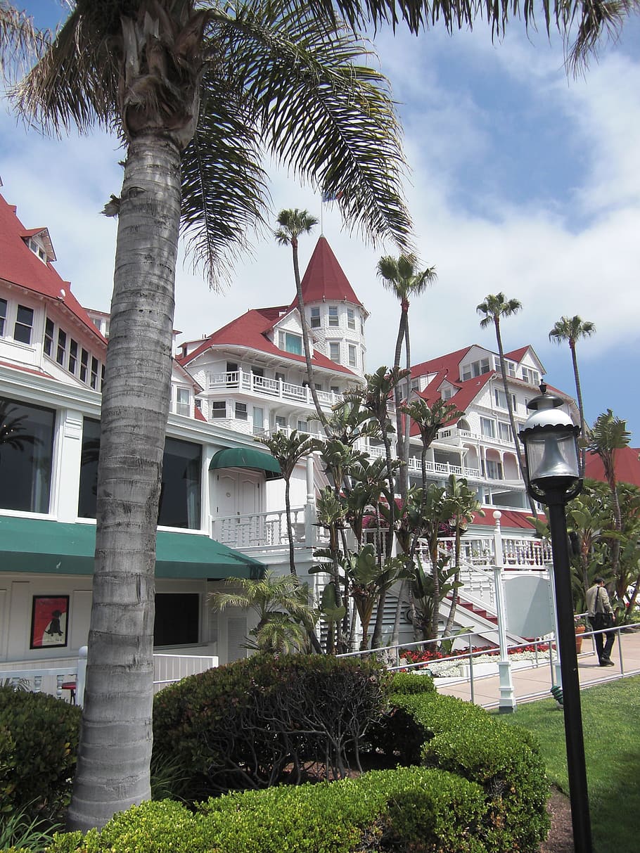 hote del coronado, facade, california, san diego, hotel, historic, HD wallpaper