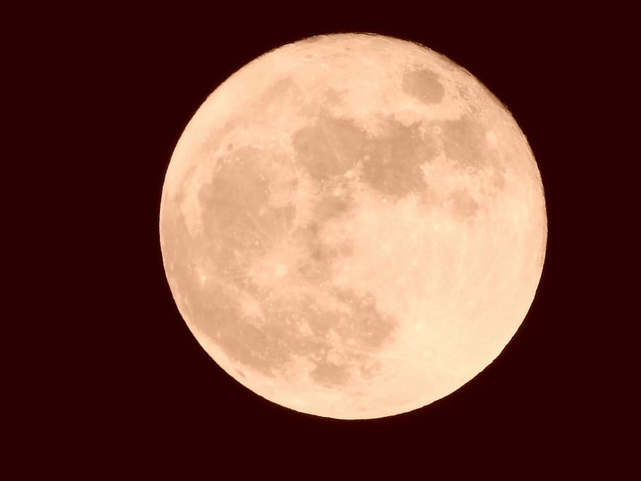 natural, starry sky, moon, night, full moon, astronomy, moon surface HD wallpaper