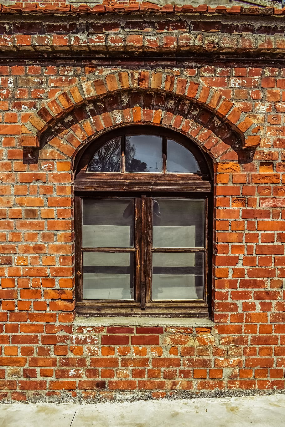 window, factory, brick, industrial, building, architecture, HD wallpaper