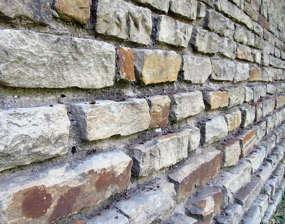 Brick Wall, Retaining Wall, Bricks, stone, architecture, masonry HD wallpaper