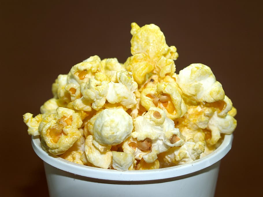 popcorn, box, bucket, cinema, bag, background, fastfood, cardboard HD wallpaper
