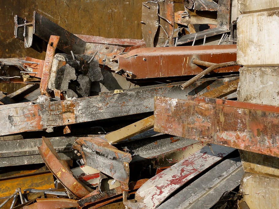 demolition, work, industry, tool, structure, metal, abandoned HD wallpaper