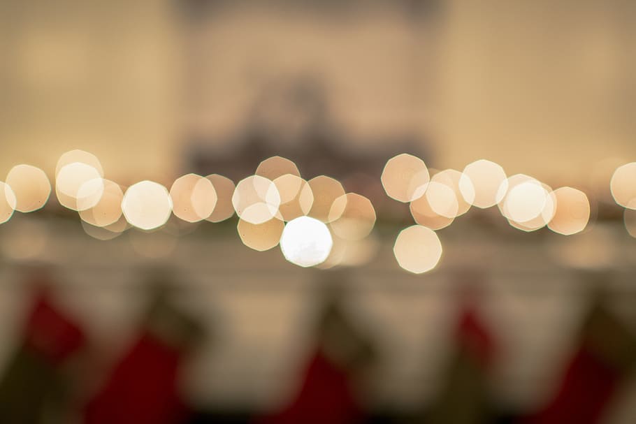 lights, blurry, abstract, defocused, christmas, decoration HD wallpaper