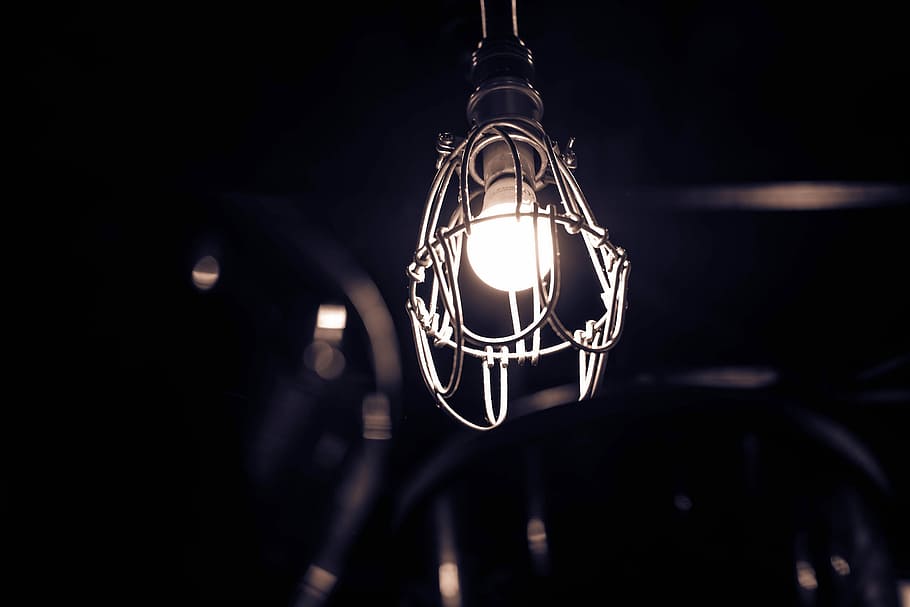 white light bulb, lantern, lamp, illuminated, lighting equipment HD wallpaper