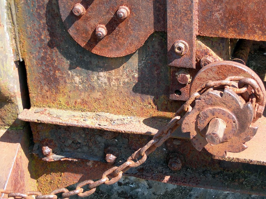 Oxide, Machine, Mechanism, Iron, Old, obsolete, abandoned, rusty HD wallpaper