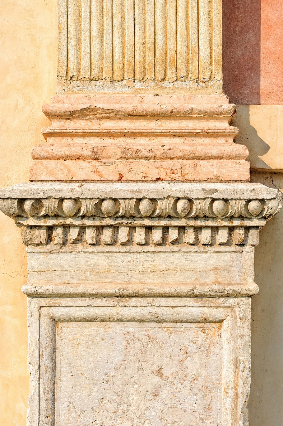 wall, column, texture, paint, marble, historian, stone, artistic HD wallpaper