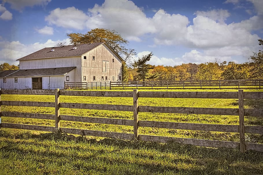 barn, rustic, barns, ohio, digital art, rural, scenic, country HD wallpaper