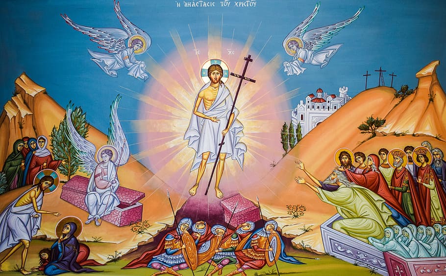 religious painting, Resurrection, Iconography, Church, orthodox