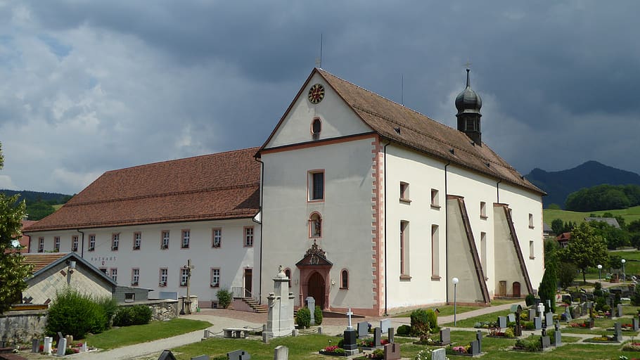 monastery, black forest, germany, architecture, built structure HD wallpaper
