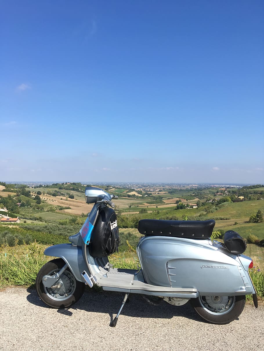 HD wallpaper: italy, nature, lambretta, scooter, landscape, mode of ...