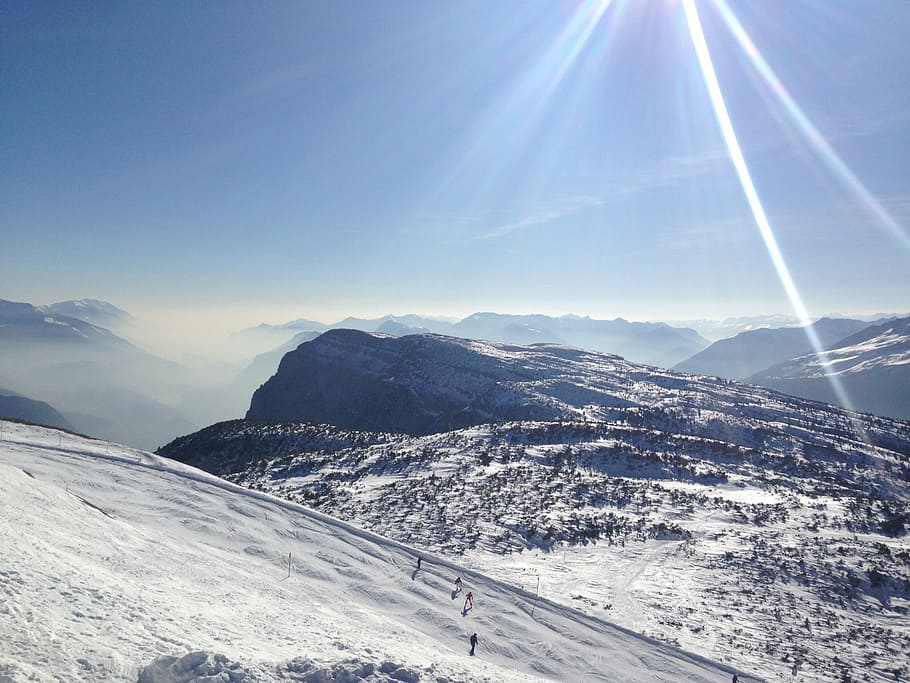 snow, skiing, white, flakes, frost, winter, snowboard, light HD wallpaper