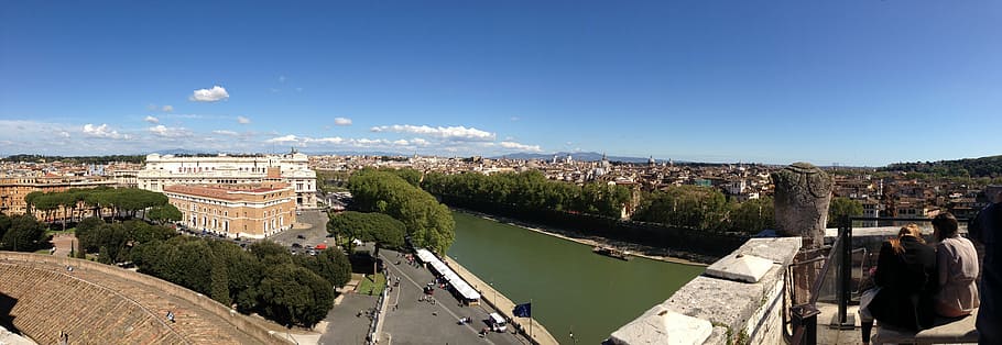 italy, view, architecture, landmark, sky, cityscape, panoramic HD wallpaper