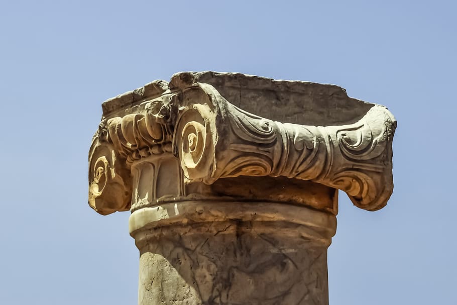 Pillar, Column, Cyprus, Paphos, ayia kyriaki chrysopolitissa, HD wallpaper