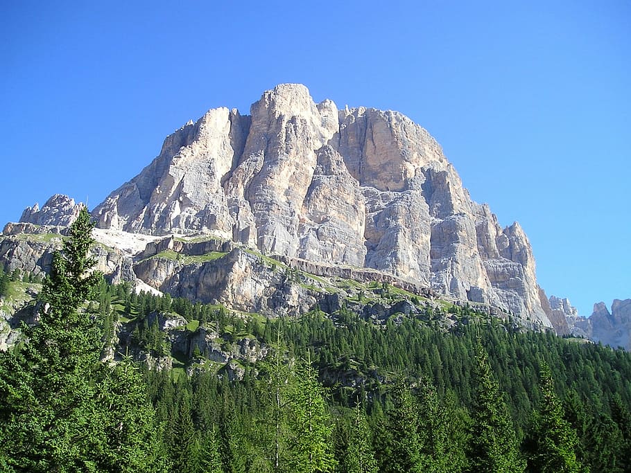 Tofana, Summit, Mountain, rock wall, steep wall, dolomite, dolomites HD wallpaper