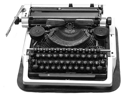 gray and black typewriter, Old, Retro, Vintage, antique, machine HD wallpaper
