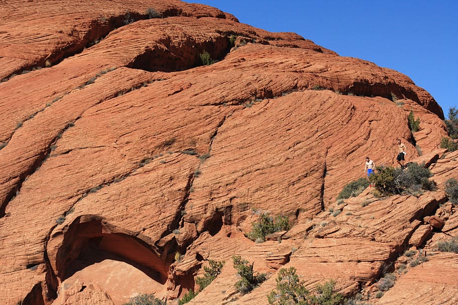 Hiking, Active, Canyon, young, mountain, landscape, rock - object HD wallpaper