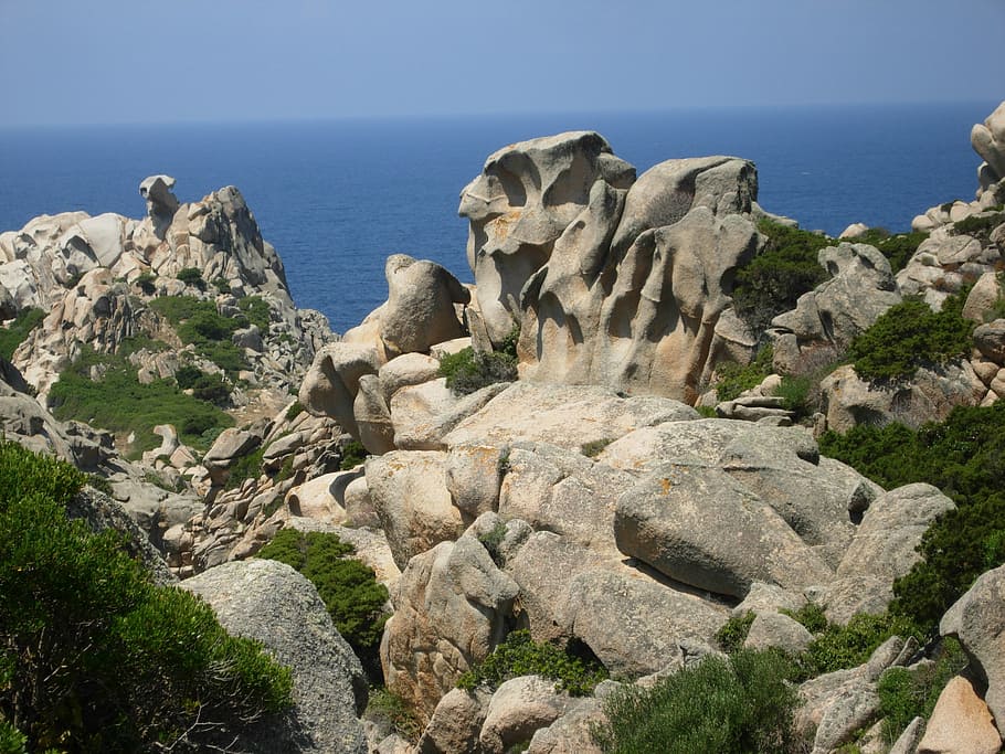Karst, Sardinia, Rock, rock - object, no people, cliff, day HD wallpaper