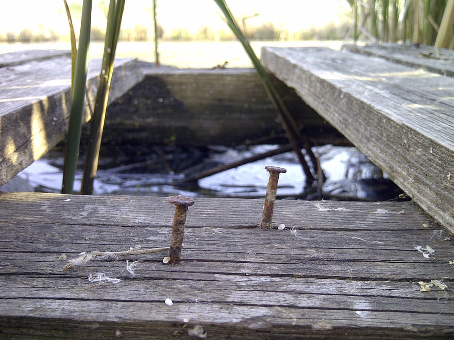 nails, rust, boards, old, wood, wooden, vintage, design, plank HD wallpaper
