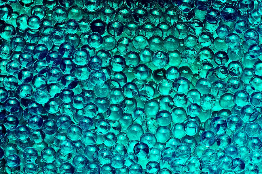 green, coloured, balls, full frame, backgrounds, blue, close-up HD wallpaper