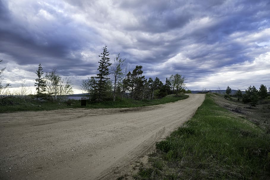 lakeside Trail and landscape in Lesser Slave Lake Provincial Park HD wallpaper