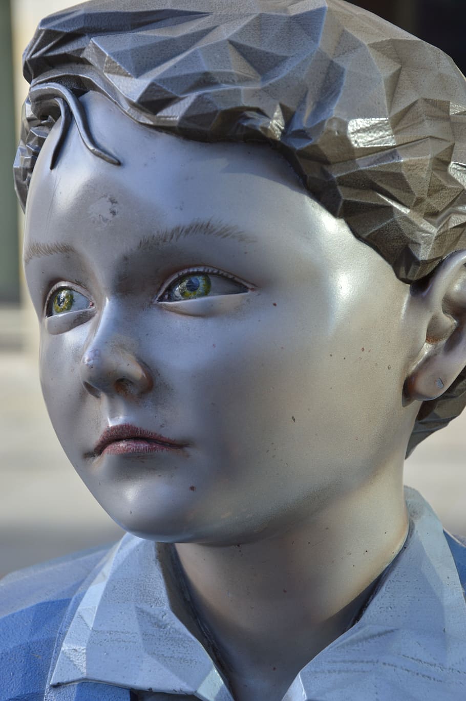 statue, portrait, boy, dresden, monument, headshot, close-up HD wallpaper