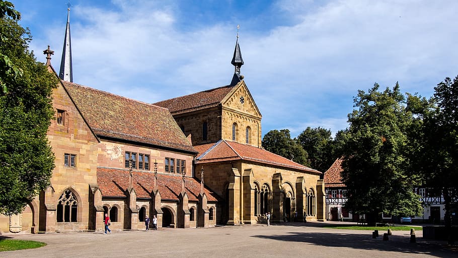 Monastery, Maulbronn, Architecture, germany, monastery front HD wallpaper