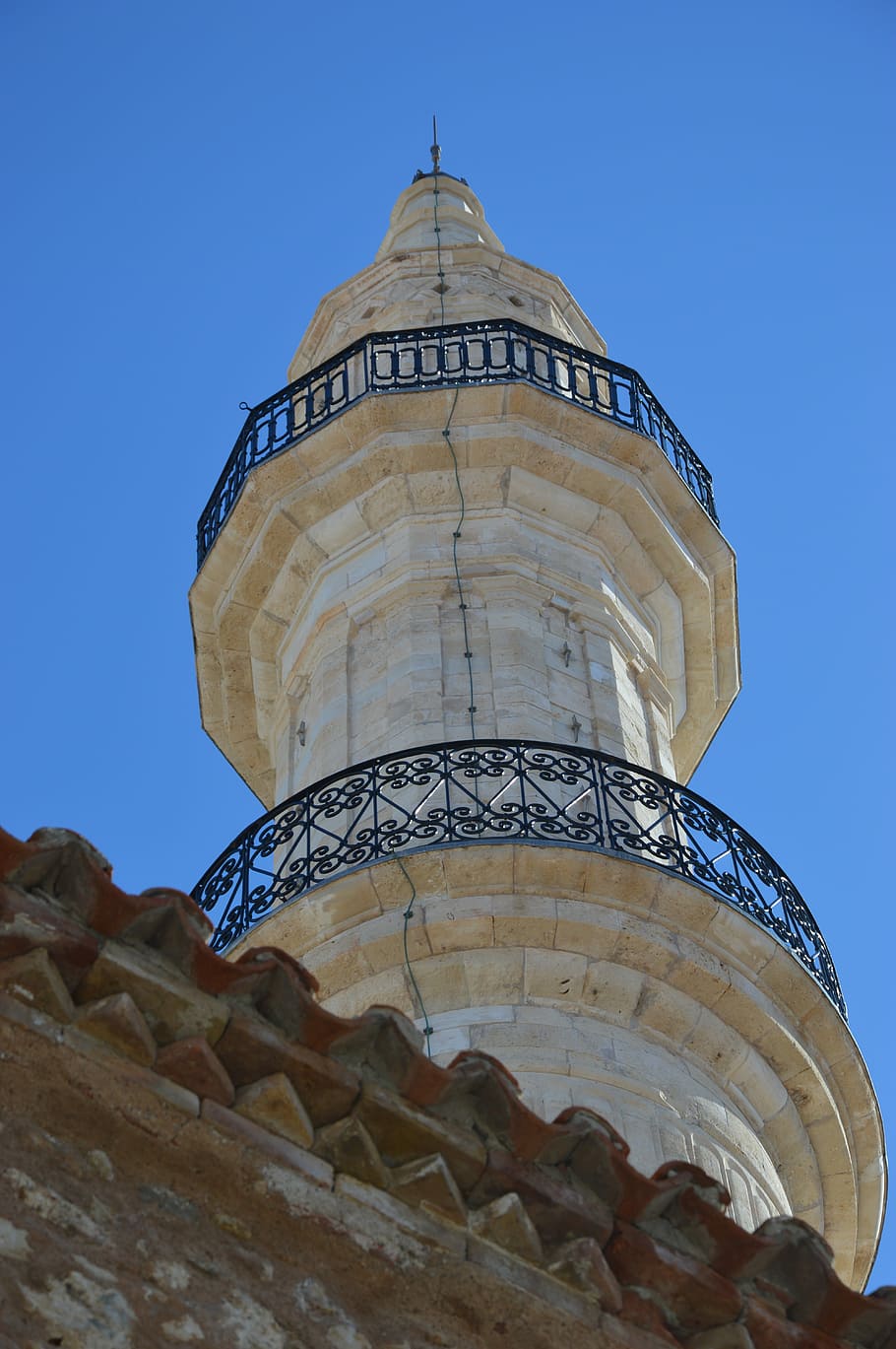 Mosque, Minaret, Crete, Rethimnon, architecture, building exterior HD wallpaper