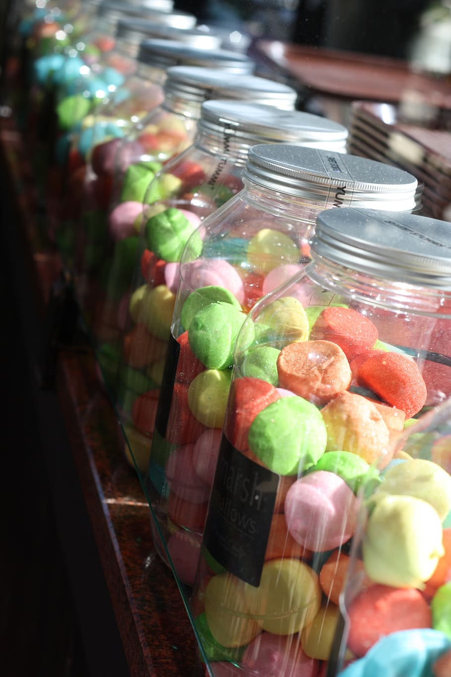 candy, eat, food, sugar, pastry shop, color, colorful, joy, HD wallpaper