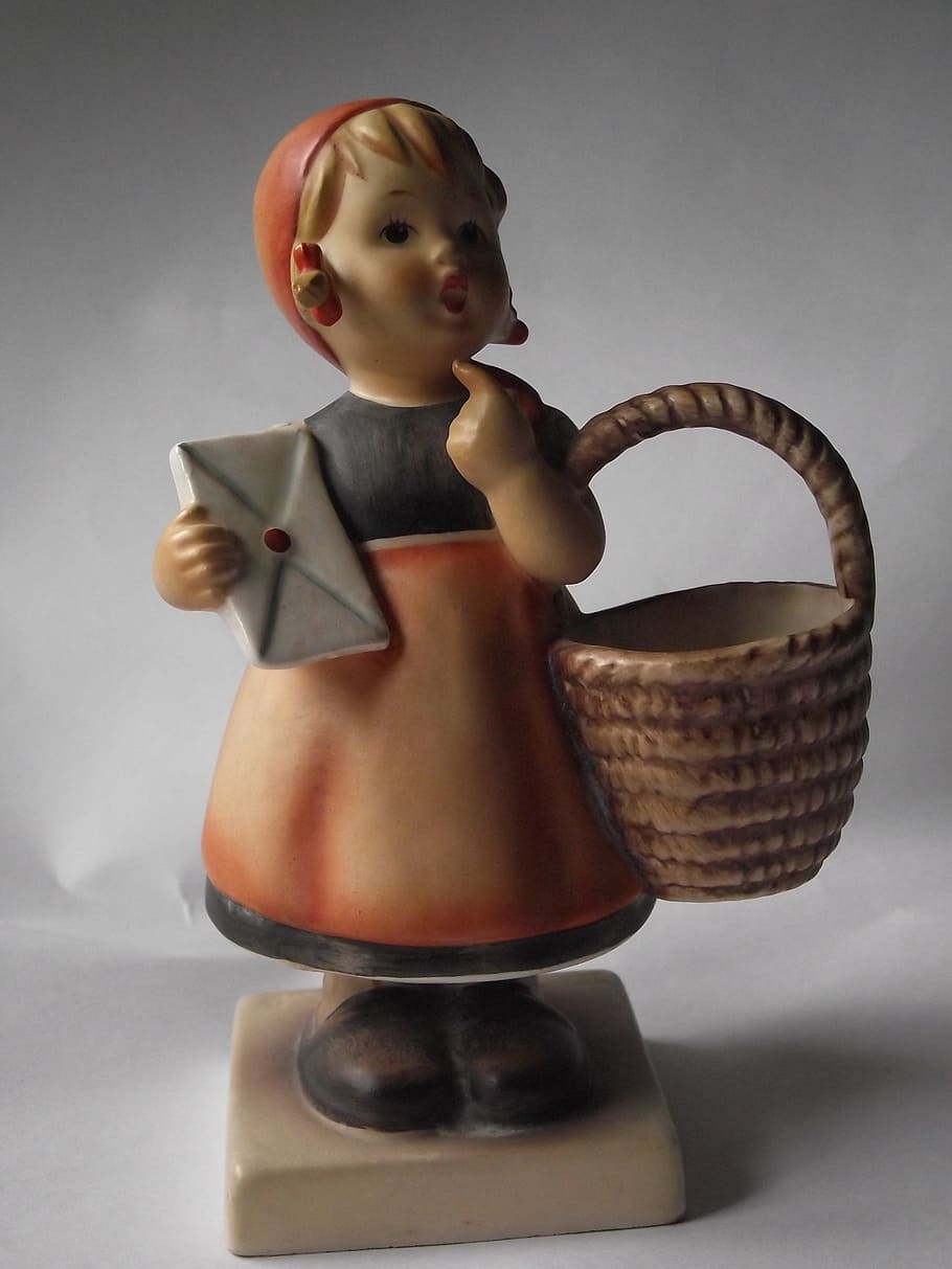 hummel, ceramics, fig, indoors, studio shot, human representation HD wallpaper