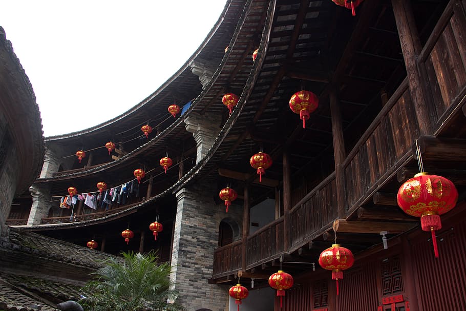 fujian, earth building, lantern, architecture, built structure